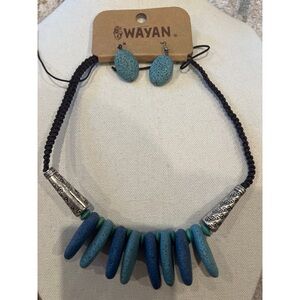 Wayan Natural Necklace & Earring Set